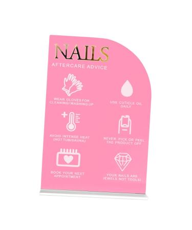 JAYIOLA Nail Art Display Board Acrylic Portable Manicure Display for Nail Art Tool