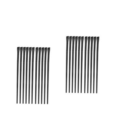 FOMIYES 24 Pcs Eyeliner Brush Eye Shadow Brush Eyebrow Brush Flat Liner Brush Practical Eyeliner Brush Miss