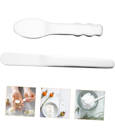 TOPBATHY 2 pi ces Spatules Acier Inoxydable Cuill res Petites pour Maquillage et Soin Peau Outils R utilisables pour Cr mes et Masques Compactes et Portables Adapt es Au Maquillage - Buy Online on GoSupps.com