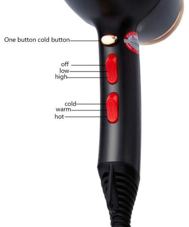 Professional Hair Dryer 2200W AC Motor Negative Ionic Technology Blow Dryer with 3 Heat & 2 Speed Setting and Cool Shot Button Nozzle Included Fast Drying Salon Hairdryer for Men and Women lightblue Pink - Buy Online on GoSupps.com