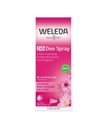 Weleda Wild Rose 24h Deodorant Spray 3.4 Ounce Wild Rose 3.3 Fl Oz (Pack of 1) - Buy Online on GoSupps.com