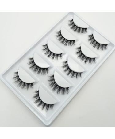 New 5 Pair 3D Imitate Mink False Eyelashe Wispy Natural Long Thick Fake Eyelashe - Buy Online on GoSupps.com