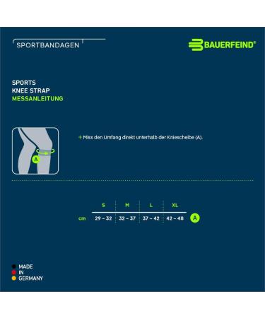 Bauerfeind Unisex Knee Sports Belt - Portable Support for Ball Sports & Athletics | Silicone Ring | Lightweight Pink L - Buy Online on GoSupps.com