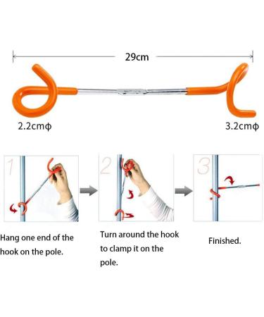 Wejjue 4 Pack Camping Lantern Hooks Hangers 11.6in Stainless Steel Tent Light Hangers Outdoor Lamp Hanger Non-Slip for Camping Hiking - Buy Online on GoSupps.com