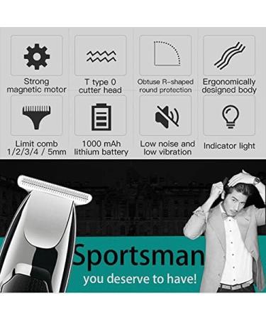 Professional USB Rechargeable Hair Clippers for Men - Adjustable Steel Blade Black | International Shipping Available - Buy Online on GoSupps.com