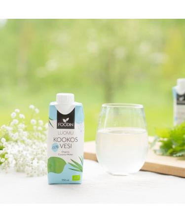 FOODIN Organic Coconut Water 6-Pack (6x1000ml) | Refreshing & Pure Hydration | Buy Internationally - Buy Online on GoSupps.com