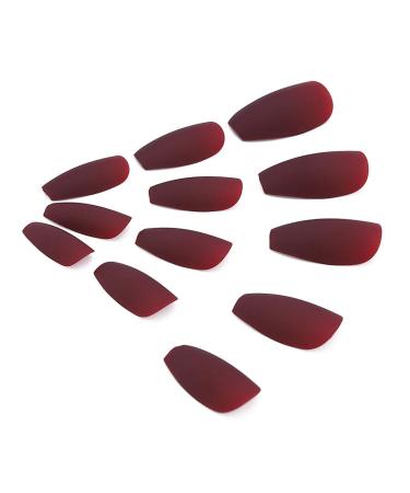 Brishow Ballerina Matte Artificial Nails - Brown Acrylic Press-On Full Cover - 24 pcs for Women & Girls - International Shipping - Buy Online on GoSupps.com