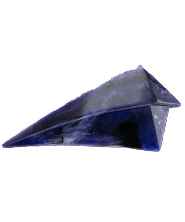 1pc patent clasp triangle 7.7x4 cm in lapis blue - Made in Germany - WeLoveBeads