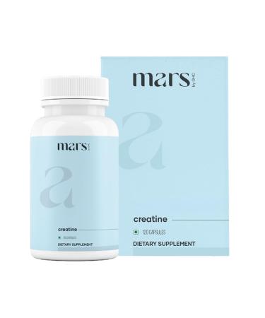 Mars Micronized Creatine Monohydrate Caps with Shilajit & Surgemax (120N) | 100% Pure & Natural | Overall Well-Being - Pack of 1