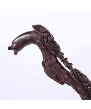 Crutch Mahogany Cane Solid Wood Walking Stick Ebony Whole Material Ganoderma Lucidum Suitable for The Elderly Gift 90 Cm crutch-11.19 Ideal for Men or Wom decorate Selfless dedication - Buy Online on GoSupps.com