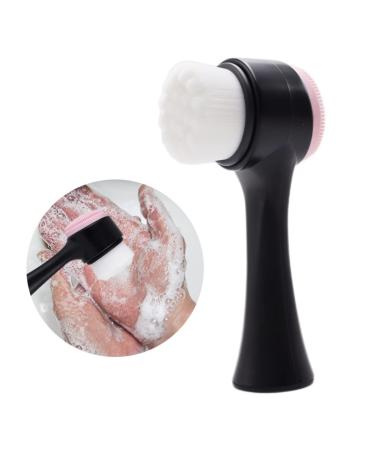 Manual Face Scrubber & Silicone Cleansing Brush - 2 in 1 Exfoliating Face Wash Tool for All Skin Types - Buy Online on GoSupps.com