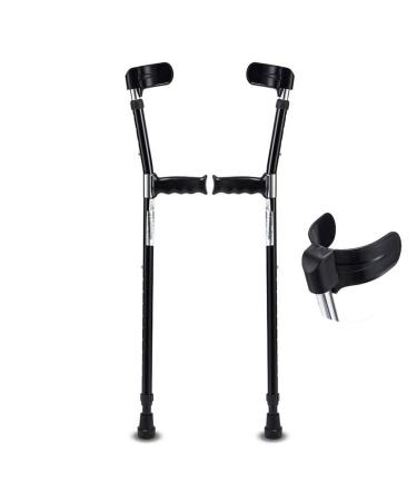 Canes Forearm Crutches Ergonomic Aluminum Alloy Crutches Lightweight and Easy to Carry Elbow Crutches Adjustable in 10 Steps Suitable for Various Heights Journey