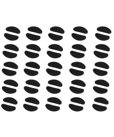 KXUSW nose pads Glasses self-adhesive glasses nasal pads 24 pairs glue brile nose pads soft foam nasal pads self-adhesive anti-slip glasses nasal pads thin nose pads 1.5mm (black)