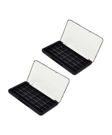 2pcs 24 Eye Shadow Tray Empty Eyeshadow Pallets Diy Eyeshadow Sub Plate Diy Eye Shadow Case Lipstick Storage Case Eyeshadow Sub Package Case Eyeshadow Cases Empty Cosmetic Cases