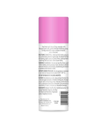 Personal Care Feminine Deodorant Body Spray 2 oz - Long Lasting Freshness - Buy Online on GoSupps.com