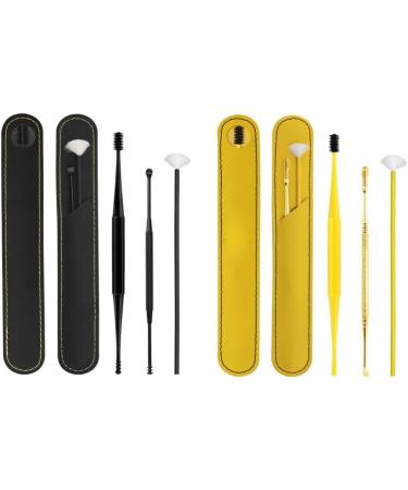 Stainless Steel Ear Wax Pickers | Spiral Ear Curette Tool | XIDAJIE Earpick Wax Remover Spoon | Black - Buy Online on GoSupps.com