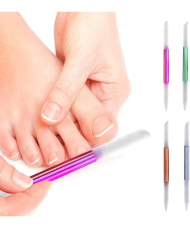 Glass Cuticle Pusher Professional Manicure Stick Nail Cuticle Remover Tools Orange Nail Scraper - Buy Online on GoSupps.com