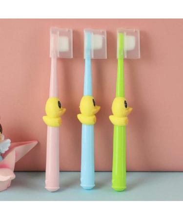 TOYANDONA 4pcs Kids Extra Toothbrush with 10000 Bristles - Cartoon Duck Micro Nano Manual Toothbrushes for Sensitive Gums - Adult and Kid Tooth Brush Set - Buy Online on GoSupps.com