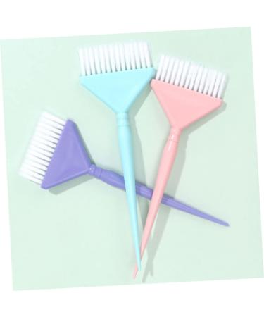 PACKOVE Kit 3 Pinceaux Applicateurs De Teinture Capillaire Petits Poils Doux Pour Coloration Cheveux Femmes Et Hommes Usage Salon Ou Domicile Couleurs Rose Bleu Violet - Buy Online on GoSupps.com