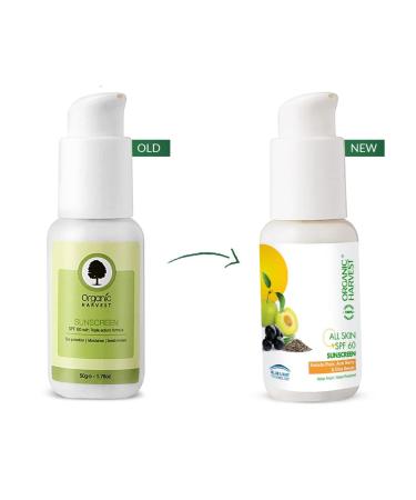 All Skin SPF 60 Sunscreen - Kakadu Plum Acai Berry & Chia Seeds | 100% Organic for Dry & Oily Skin | 50gm - International Shipping Available - Buy Online on GoSupps.com