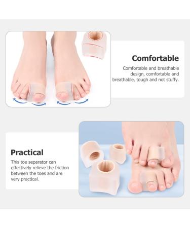 Gatuida Silicone Toe Separator + Bunion Corrector 2 Pairs - Thumb Splint Included | Overlapping Toe Relief | 3.6x3.5cm - Buy Online on GoSupps.com