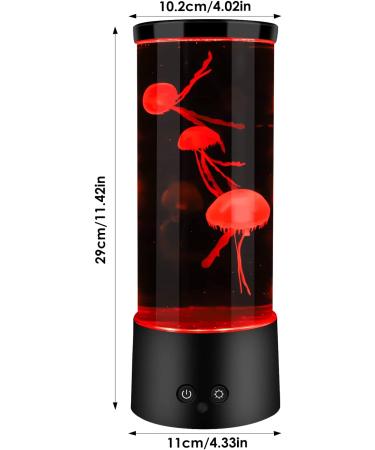 Jellyfish Lava Lamp - 16 Color Changing Lights, Aquarium Night Light, Mood Table Lamp for Bedroom - Great Gift for Adults and Kids - Buy Online on GoSupps.com