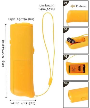 3-in-1 My Heart LED Ultrasound Dog Repeller & Trainer Anti-Bark Handheld Device for Effective Dog Training - Buy Online on GoSupps.com