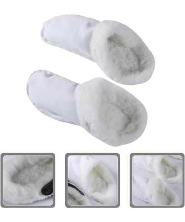 BESTOYARD Women's Fluffy Clog Slippers - Comfortable Wool Insoles for Sandals & Shoes - Slip-On Panel Inserts in White - Buy Online on GoSupps.com