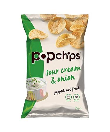 Popchips Popchips Sour Cream and Onion Chips 85g