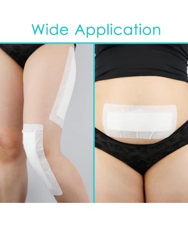 10 Pcs Extra Long Adhesive Island Dressing - 4x14 Inch Bordered Gauze Pads for Post Surgery Recovery - Breathable Non-Woven Bandages for Knee Hip & Back Incisions - Buy Online on GoSupps.com