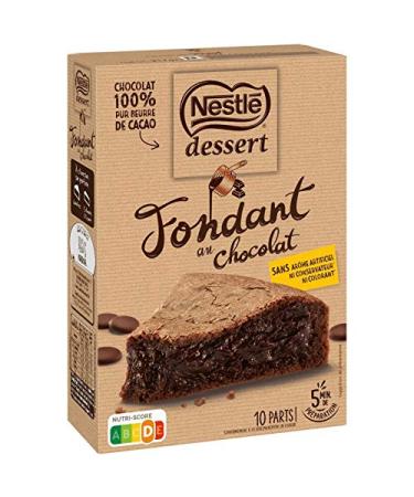 Epicerie sucr e Nestle Nestle Dessert Preparation for Fondant Chocolate 317G - Pack of 3