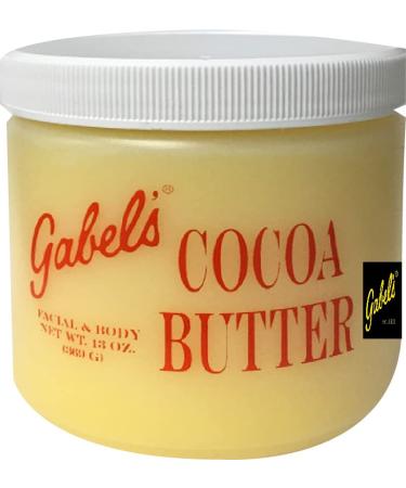 Gabel s Cocoa Butter 13oz (Yellow) Authentic Manufacturer Direct has protection seal logo in black label on the jar 13 Ounce (Pack of 1) Yellow