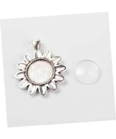 COHEALI 10 Sets Flower Accessories Glass Tray Sunflower Pendant Charm Diy Acceories Daisy Popularity Billet - Buy Online on GoSupps.com