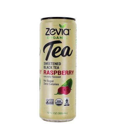 ZEVIA Organic Sweetened Raspberry Black Tea, 12 FZ