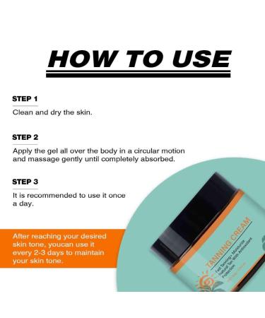 3PCS Tanning Cream Natural-Beautifying Healthy Gloss Long-Lasting Non-Rottening Refreshing and Non-Greasy Moisturizing Skin - Buy Online on GoSupps.com