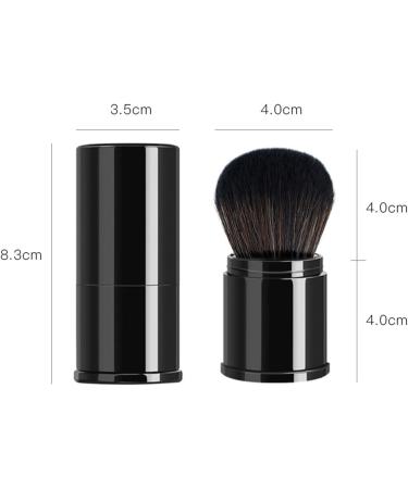 Soft Powder Makeup Brush | Kabuki Brush for Face, Cheeks, Bronzer, Blush & Foundation - Black - Buy Online on GoSupps.com