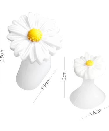 Daisy Silicone Toe Separators - 8pcs for Manicure Pedicure Nail Art DIY - White - Buy Online on GoSupps.com
