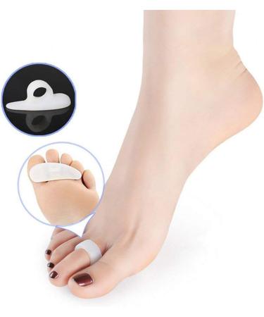 PEDIMEND Silicone Gel Toe Cap Sleeve + Silicone Gel Hammer Toe Straightener (2PAIR - 4PCS) - Overlapping Toe Nails - Prevent Painful Rubbing - Thumb Valgus Protector - Unisex - Foot Care - Buy Online on GoSupps.com