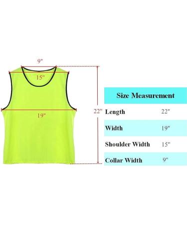 DreamHigh DH Soccer Sports Team Youth Practice Pinnies Training Vests 12-Pack - Sky Blue - Buy Online on GoSupps.com