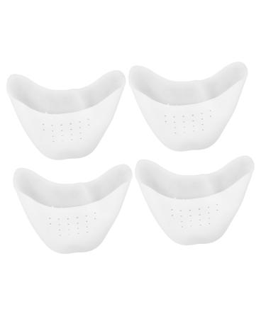 FOMIYES 2 Pairs High Heels Toe Cover Toe Inserts for Shoes Too Big Ballet Pointe Cap Toe Pad Gel Tip Toe Pillows Shoe Toe Inserts Boot Toe Protectors Sebs Heel Pad White Pointed Shoes Miss