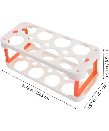 GLEAVI 2pcs Box Egg Carton Eggs Egg Holder Plastic Container Egg Storage Case Side Door Crisper re-usable - Buy Online on GoSupps.com