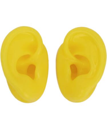 Silicone Ear Model 1 Pair Silicone Ear Human Ear Model Soft Tough Bubble Free Yellow Waterproof Ear Displays Mould Soft Silicone Simulation Human Ear Model Ear Display Teaching Aid Model - Buy Online on GoSupps.com