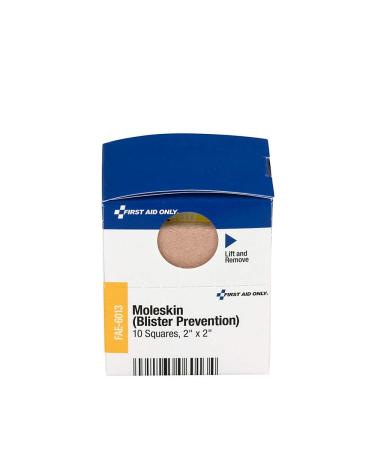 First Aid Only - FAE-6013 Pac-Kit by Moleskin Blister Prevention, 10 Count