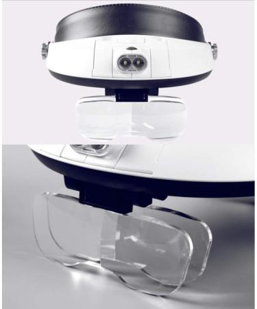 Magnifier Headband with LED Light Magnifying Glasses for Eyelash Extensions with 5 Different Lenses Magnifier for Reading Hands Free - Buy Online on GoSupps.com