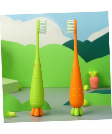Buy Minkissy 20 pcs Carrot Manual Travel Toothbrushes for Kids | Portable Children's Toothbrushes - International Shipping Available - Buy Online on GoSupps.com