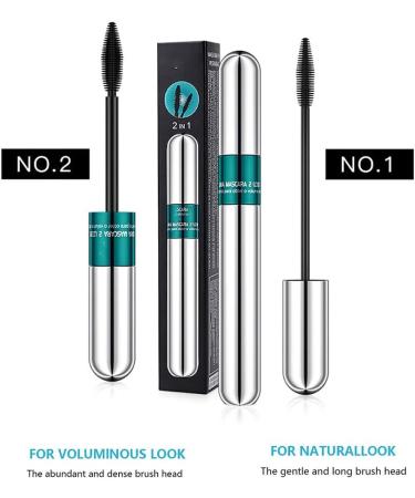 Lash Cosmetics Mascara Extension Fiber Lash Cosmetics Mascara 4d Silk Fiber Lash Mascara 2 In 1 Thrive Mascara for Natural Lengthening and Thickening Effect (2PCS) - Buy Online on GoSupps.com
