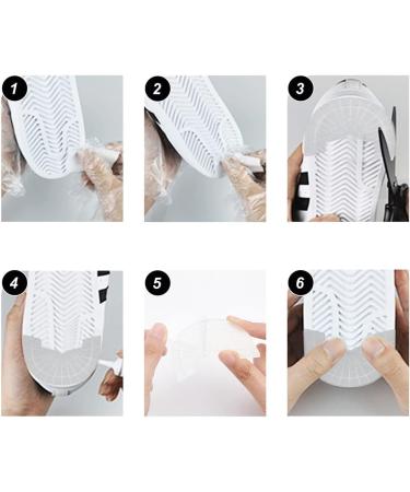 PandaHall 5 Pairs White Non-Skid Rubber Heel Protector Shoe Grips - Self-Adhesive Sole Drag Pad for Men and Women Sneakers - Buy Online on GoSupps.com