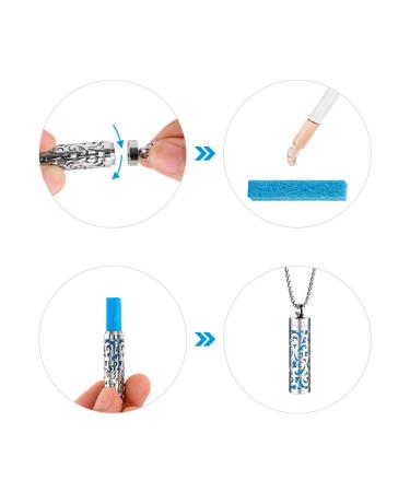 Essential Oil Necklace for Women - Aromatherapy Pendant & 316L Stainless Steel Diffuser Jewelry Gift - Buy Online on GoSupps.com