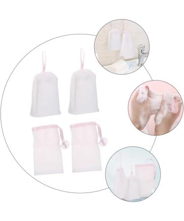 Baluue 6pcs Bubble Net Foam Face Bag Exfoliating Bath Bag Sponge Soap Face Soap Pe - Buy Online on GoSupps.com