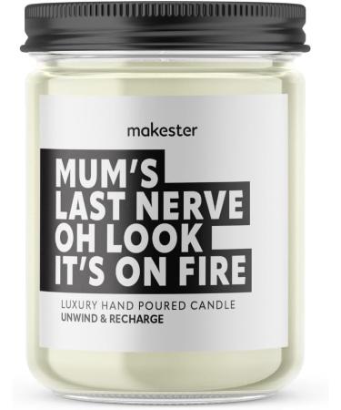 Mum Candle - 220g Soy Wax with Vanilla Jasmine & Sugared Almond | Perfect Mum Birthday or Mother's Day Gift - Funny Candles by Makester - Buy Online on GoSupps.com